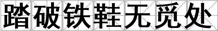 踏破鐵鞋無覓處