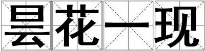曇花一現(xiàn)
