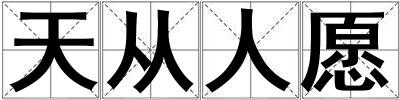 天從人愿