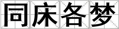 同床各夢
