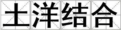 土洋結(jié)合