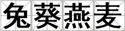 兔葵燕麥