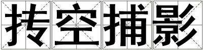 摶空捕影