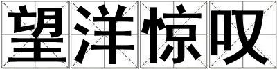 望洋驚嘆