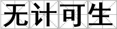 無計可生