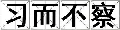 習而不察