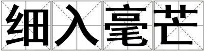 細入毫芒