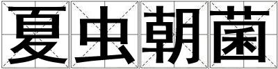 夏蟲朝菌