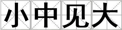 小中見大