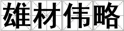 雄材偉略