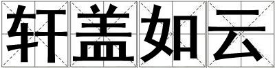 軒蓋如云
