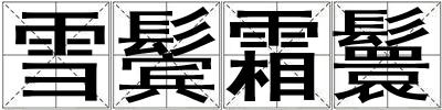 雪鬢霜鬟