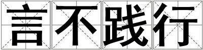 言不踐行