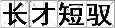 長才短馭