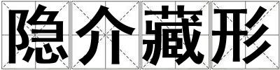 隱介藏形