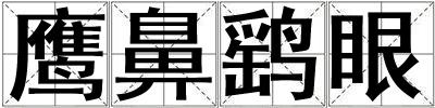 鷹鼻鷂眼
