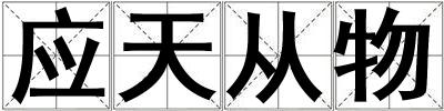 應天從物