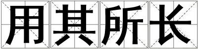 用其所長