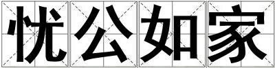 憂公如家