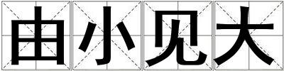 由小見大