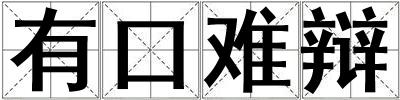 有口難辯