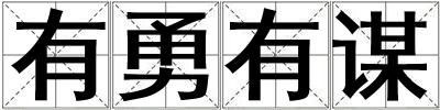 有勇有謀