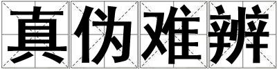 真偽難辨