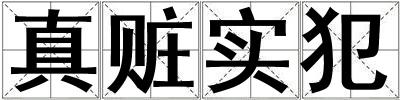 真贓實犯