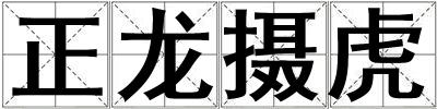 正龍攝虎