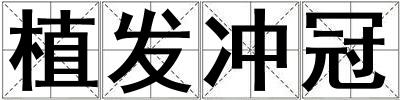 植發沖冠