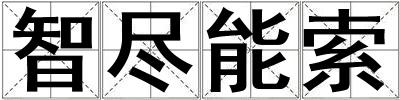 智盡能索
