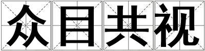 眾目共視