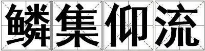 鱗集仰流