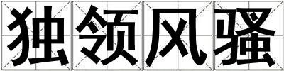 獨(dú)領(lǐng)風(fēng)騷
