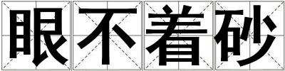 眼不著砂