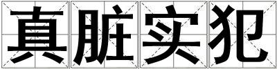 真臟實犯
