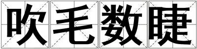 吹毛數(shù)睫