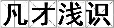 凡才淺識