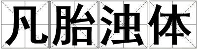 凡胎濁體